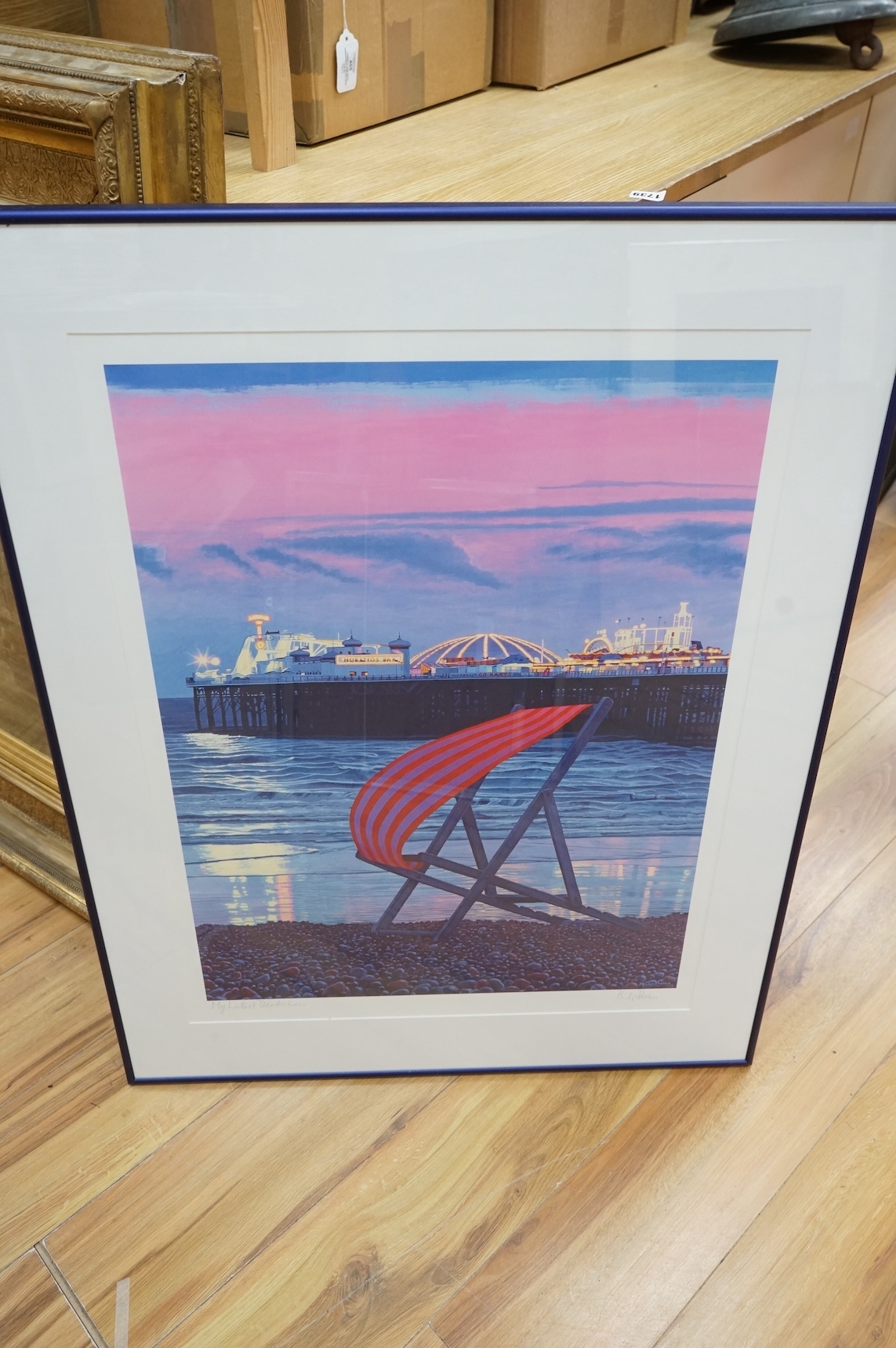 Philip Dunn (b.1945), three giclée prints, comprising 'My latest deck chair', 'Brighton Sunny' and 'One fine day', each signed in pencil, largest 71 x 53cm